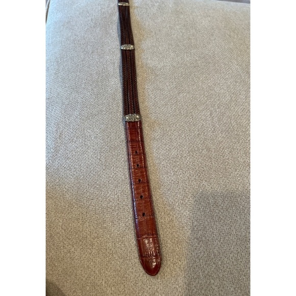 Brighton BROWN BRAIDED LEATHER BELT main image 8